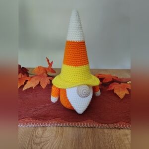 Handmade Candy Corn Gnome